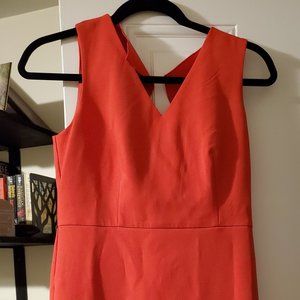 Ann Taylor ruffle back sheath dress size 2P